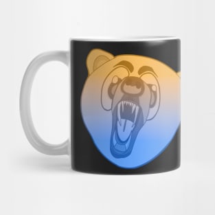 Orange and Blue Fade Bear Mug